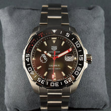 Load image into Gallery viewer, Tag Heuer Aquaracer Calibre 5 Premiere League Edition Black Dial Silver Stainless Steel Watch for Men - WAY201D.BA0927