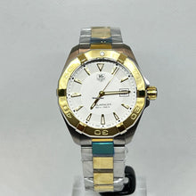 Load image into Gallery viewer, Tag Heuer Aquaracer Quartz White Dial Two Tone Steel Strap Watch for Men - WAY1120.BB0930