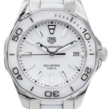 Load image into Gallery viewer, Tag Heuer Aquaracer Quartz White Dial Two Tone Steel Strap Watch Women - WAY131B.BA0914