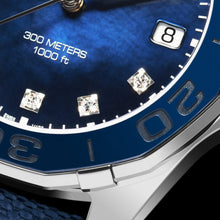 Load image into Gallery viewer, Tag Heuer Aquaracer Quartz Mother of Pearl Blue Dial Blue NATO Strap Watch for Women - WAY131L.FT6091