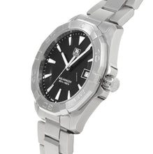 Load image into Gallery viewer, Tag Heuer Aquaracer Quartz Black Dial Silver Steel Strap Watch for Men - WAY1110.BA0928