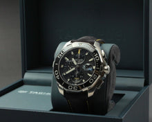 Load image into Gallery viewer, Tag Heuer Aquaracer Automatic Chronograph Black Dial Black Nylon Strap Watch for Men - CAY211A.FC6361