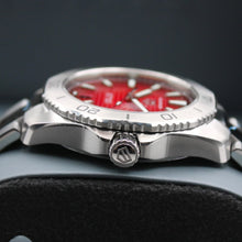 Load image into Gallery viewer, Tag Heuer Aquaracer Professional 200 Automatic Red Dial Silver Steel Strap Watch for Men - WBP2114.BA0627