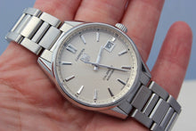 Load image into Gallery viewer, Tag Heuer Carrera Automatic Caliber 5 White Dial Silver Steel Strap Watch for Men - WAR211B.BA0782