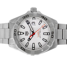 Load image into Gallery viewer, Tag Heuer Aquaracer Automatic White Dial Silver Steel Strap Watch for Men - WBD2111.BA0928