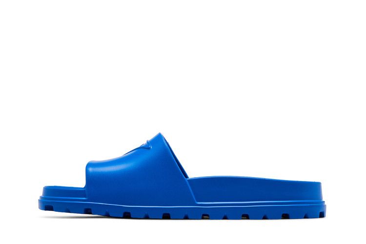 Prada Rubber Slides Light Blue