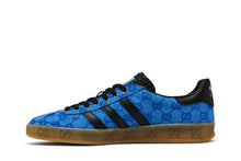 Load image into Gallery viewer, adidas x Gucci Gazelle Blue GG Monogram