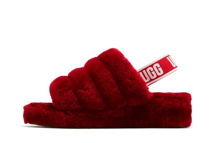 UGG Fluff Yeah Slide Ribbon Red (Women's)