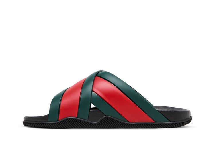 Gucci Web Slide Black Rubber (Women's)
