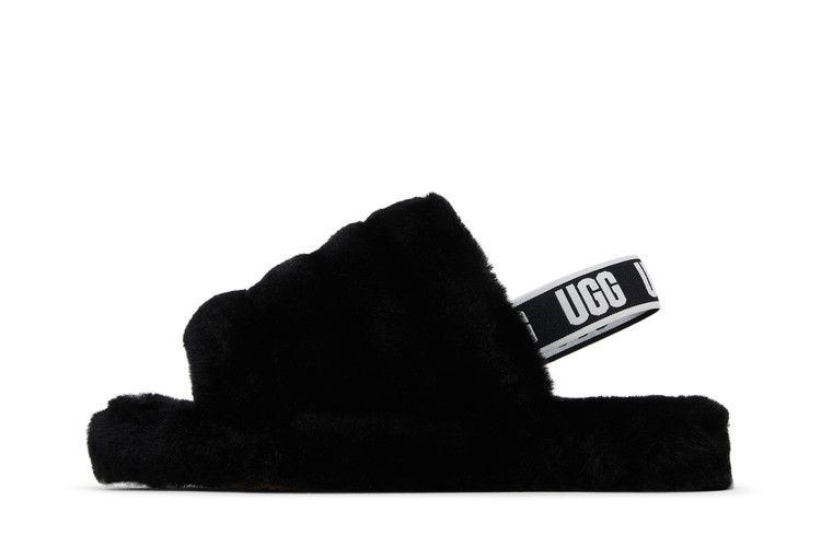 UGG Fluff Yeah Slide Black (Kids)