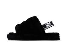 Load image into Gallery viewer, UGG Fluff Yeah Slide Black (Kids)