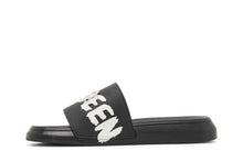 Load image into Gallery viewer, Alexander McQueen Grafitti Logo Slide Black White