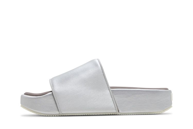 adidas Y-3 Slides Silver Metallic Brown Cream White