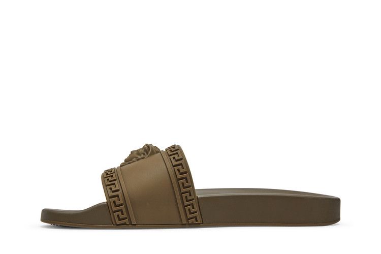Versace Palazzo Pool Slides Brown