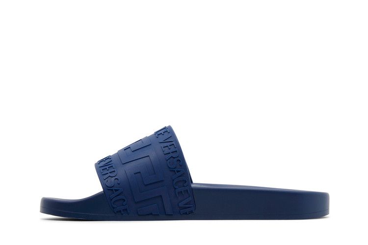 Versace Rubber Pool Slide Navy