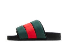 Load image into Gallery viewer, Gucci Padded Web Slide Green Red Web (Women's)