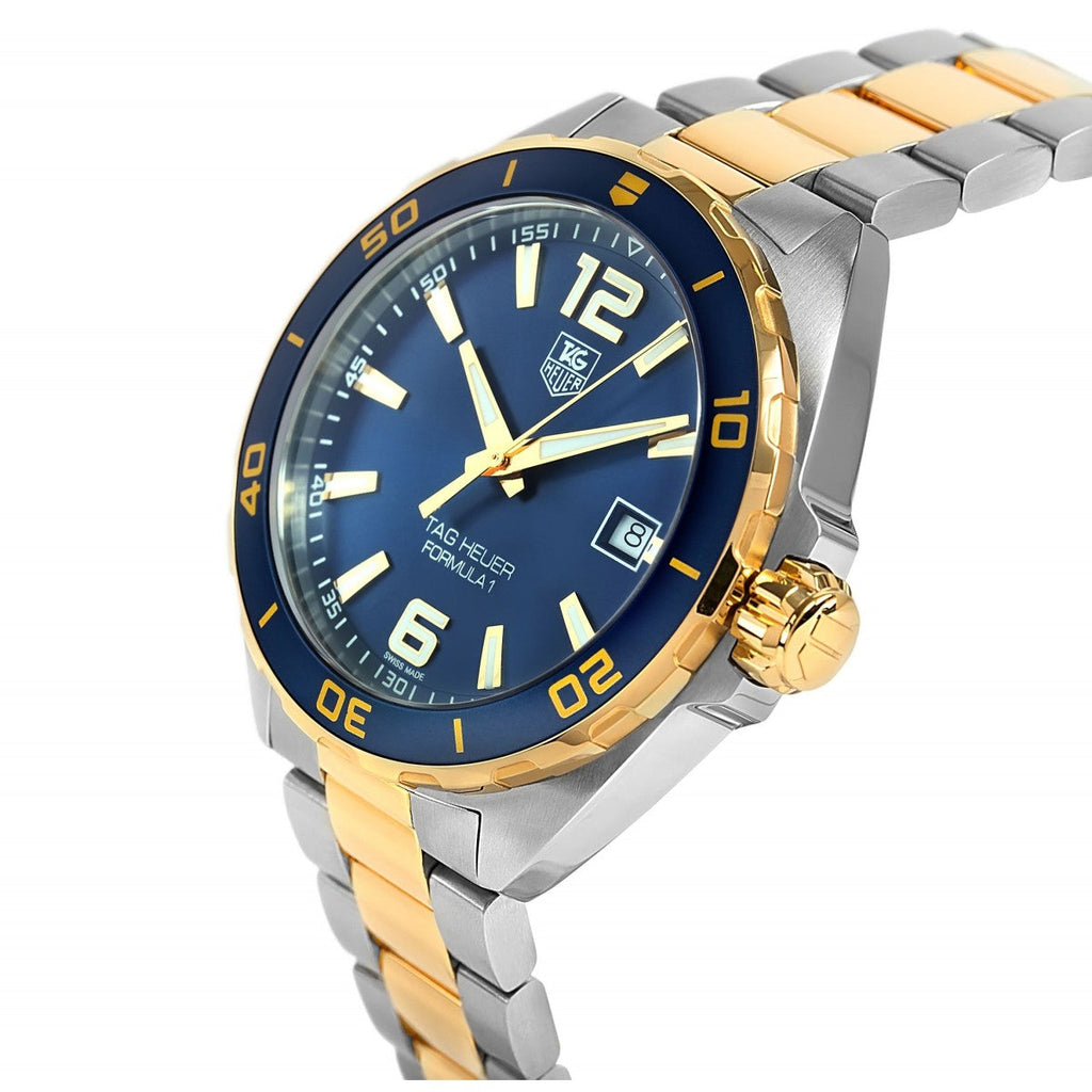 Tag Heuer Formula 1 Analog Blue Dial Two Tone Steel Strap Watch for Men - WAZ1120.BB0879