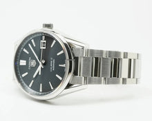 Load image into Gallery viewer, Tag Heuer Carrera Automatic Black Dial Silver Steel Strap Watch for Men - WAR211A.BA0782