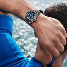 Load image into Gallery viewer, Tag Heuer Aquaracer Black Dial Khakhi Green NATO Strap Watch for Men - WAY101E.FC8222