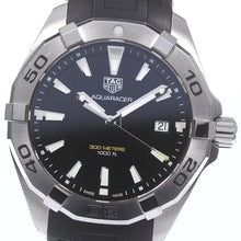 Load image into Gallery viewer, Tag Heuer Aquaracer Quartz Black Dial Black Rubber Strap Watch for Men -  WBD1110.FT8021
