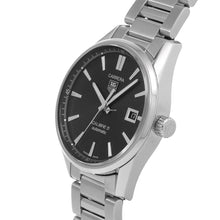 Load image into Gallery viewer, Tag Heuer Carrera Automatic Black Dial Silver Steel Strap Watch for Men - WAR211A.BA0782