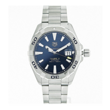 Load image into Gallery viewer, Tag Heuer Aquaracer Automatic Blue Dial Silver Steel Strap Watch for Men - WBD2112.BA0928