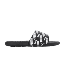 Load image into Gallery viewer, Puma Cool Cat Bold 2 Slide All Over Logo Black White