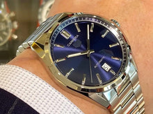 Load image into Gallery viewer, Tag Heuer Carrera Date Blue Dial Silver Steel Strap Watch for Men - WBN2112.BA0639