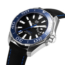 Load image into Gallery viewer, Tag Heuer Aquaracer Calibre 5 Automatic Black Dial Black Nylon Strap Watch for Men - WAY201C.FC6395