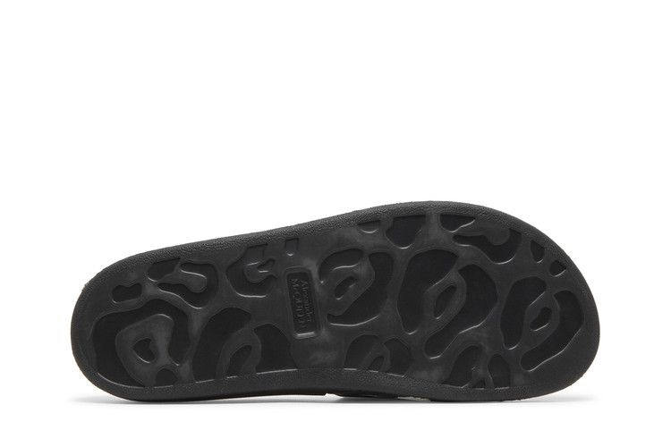 Alexander McQueen Grafitti Logo Slide Black White