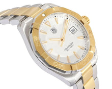 Load image into Gallery viewer, Tag Heuer Aquaracer Quartz White Dial Two Tone Steel Strap Watch for Men - WAY1120.BB0930