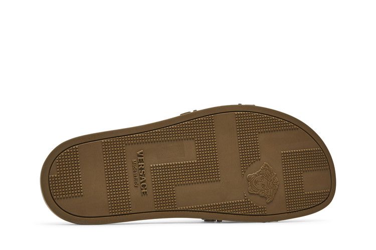 Versace Palazzo Pool Slides Brown