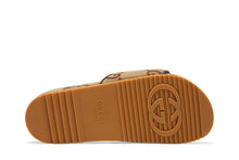 Load image into Gallery viewer, Gucci maxi GG Canvas Slides Camel Ebony