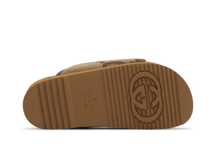 Gucci Jumbo GG Platform Slide Camel Ebony Monogram (Women's)