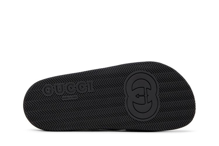 Gucci Web Slide Black Rubber (Women's)