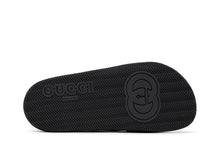 Load image into Gallery viewer, Gucci Web Slide Black Rubber (Women's)