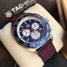 Load image into Gallery viewer, Tag Heuer Formula 1 Redbull Edition Chronograph Blue Dial Blue NATO Strap Watch for Men - CAZ1018.FC8213
