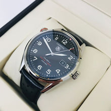 Load image into Gallery viewer, Tag Heuer Carrera Calibre 5 Drive Timer Black Dial Black Leather Strap Watch for Men - WAR2A10.FC6337