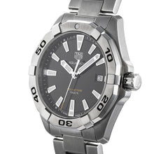 Load image into Gallery viewer, Tag Heuer Aquaracer Black Dial Silver Steel Strap Watch for Men - WBD1110.BA0928