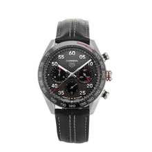 Load image into Gallery viewer, Tag Heuer Carrera Porsche Chronograph Special Edition Black Dial Black Leather Strap Watch for Men - CBN2A1F.FC6492