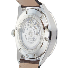 Load image into Gallery viewer, Tag Heuer Carrera Day Date Silver Dial Brown Leather Strap Watch for Men - WBN2011.FC6484
