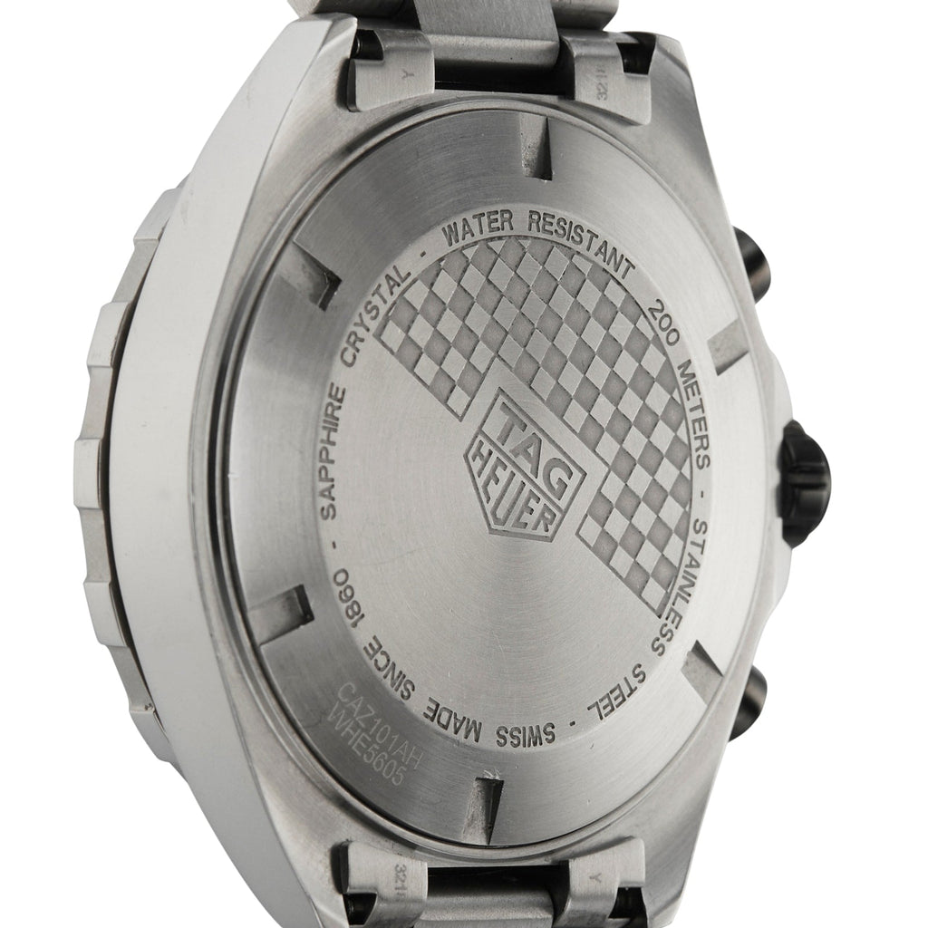 Tag Heuer Formula 1 Chronograph Ceramic Black Dial Silver Steel Strap Watch for Men - CAZ101AH.BA0842