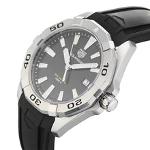Load image into Gallery viewer, Tag Heuer Aquaracer Quartz Black Dial Black Rubber Strap Watch for Men -  WBD1110.FT8021
