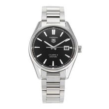 Load image into Gallery viewer, Tag Heuer Carrera Automatic Black Dial Silver Steel Strap Watch for Men - WAR211A.BA0782