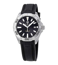 Load image into Gallery viewer, Tag Heuer Aquaracer Quartz Black Dial Black Rubber Strap Watch for Men -  WBD1110.FT8021