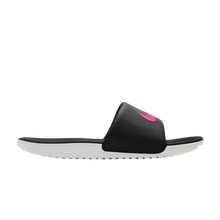 Load image into Gallery viewer, Nike Kawa Slide Black Vivid Pink (Women's)