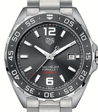 Load image into Gallery viewer, Tag Heuer Formula 1 Calibre 5 Chronograph Anthracite Dial Silver Steel Strap Watch for Men - WAZ2011.BA0842