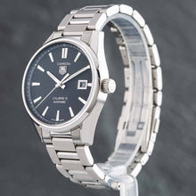 Load image into Gallery viewer, Tag Heuer Carrera Automatic Black Dial Silver Steel Strap Watch for Men - WAR211A.BA0782