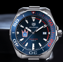 Load image into Gallery viewer, Tag Heuer Aquaracer Henrik Lundqvist Special Edition Blue Dial Silver Steel Strap Watch for Men - WAY101J.BA0746