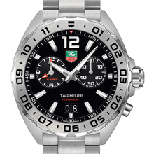 Load image into Gallery viewer, Tag Heuer Formula 1 Black Dial Silver Steel Strap Watch for Men - WAZ111A.BA0875